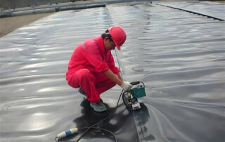 Geomembrane installation