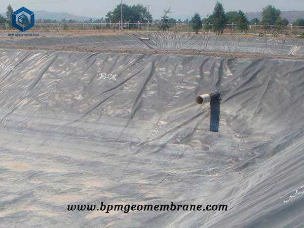 Textured Geomembrane for Sewage Treatment Pool in Carmeroon