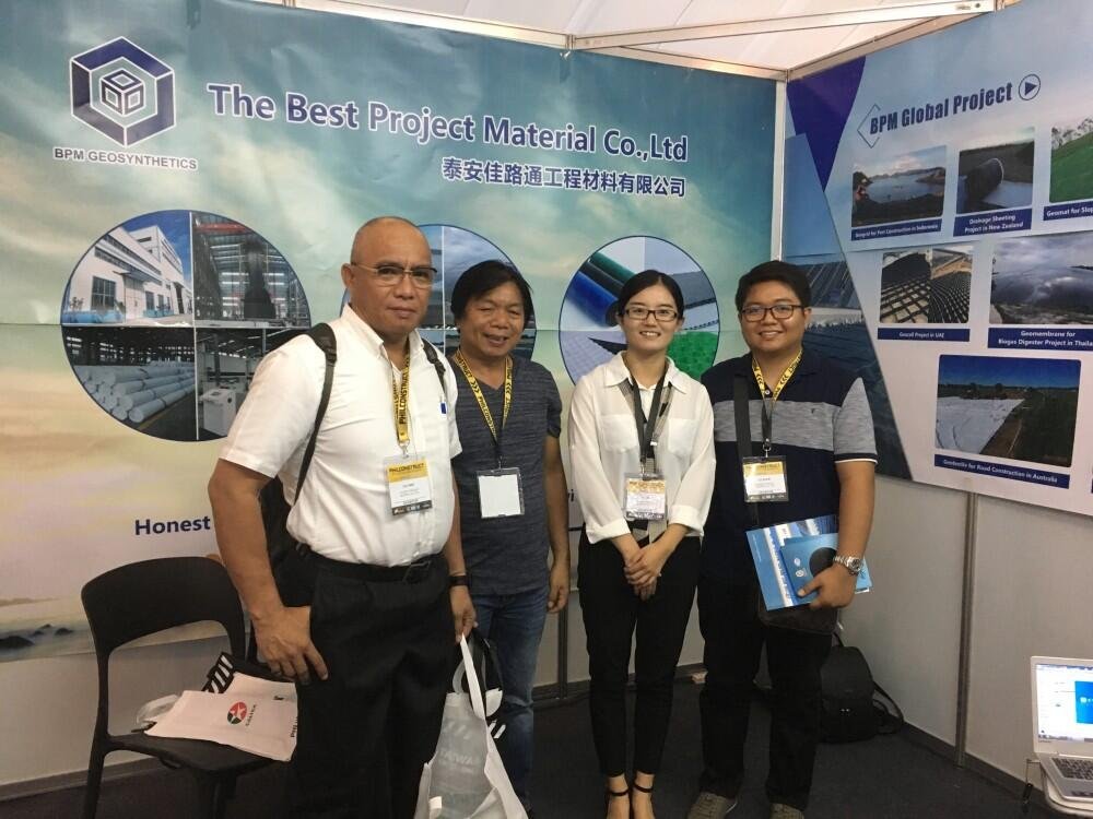 BPM Geosynthetic Products showing on Philconstruct Building Materials Exhibition