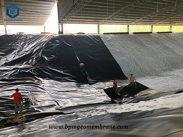 HDPE Pond Liner Sheet for Starch Sedimentation Tank Tailand