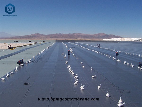 Pvc Pond Liner for Salt Field Project in Qinghai