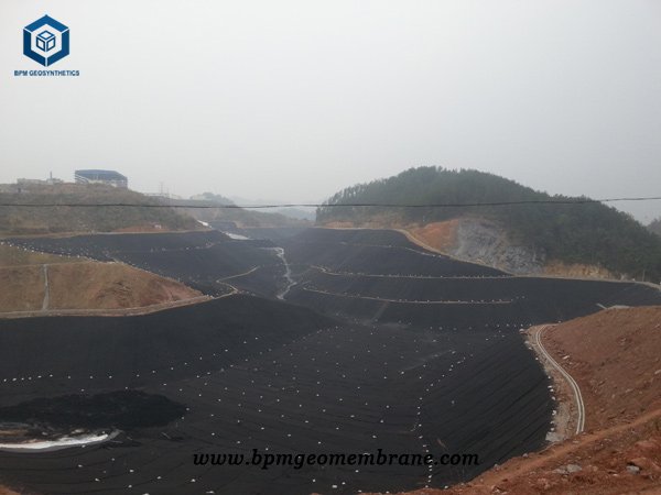 HDPE Geomembrane Pondliner for Tailings Treatment Project in Peru