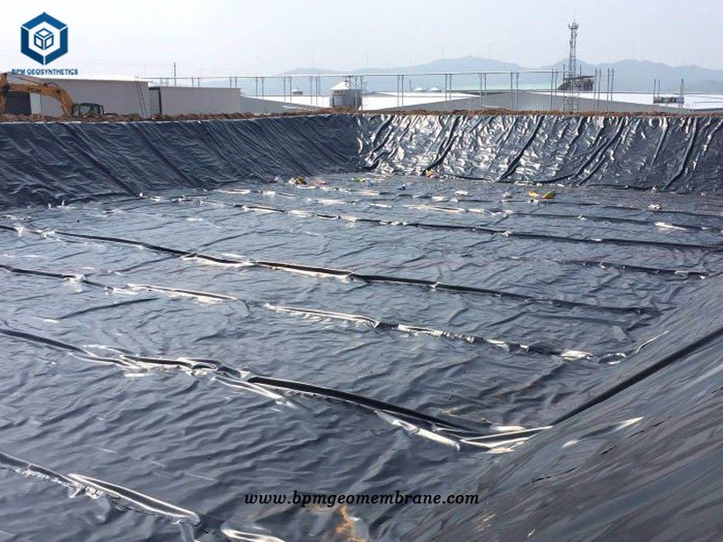 Geomembrane Liner HDPE Used for Gold and Copper Mining Processing Pond in Congo