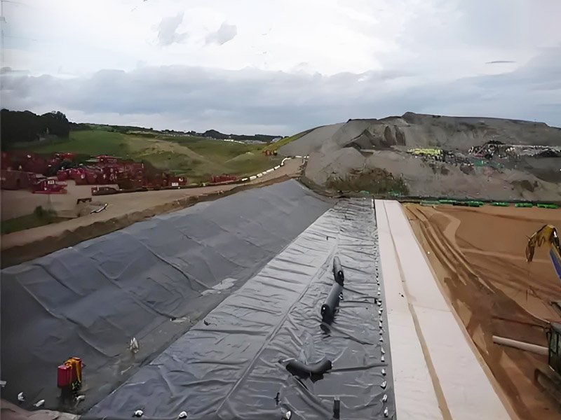 60 mil LLDPE Geomembrane for Landfill Project